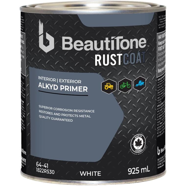 Alkyd Rust Primer - White, 925 ml