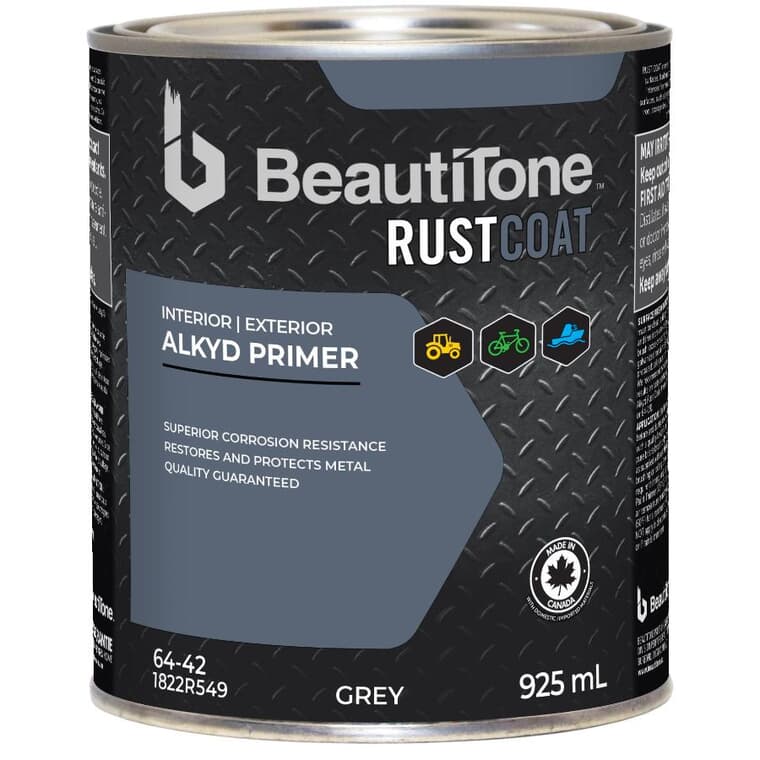 Alkyd Rust Primer - Grey, 925 ml
