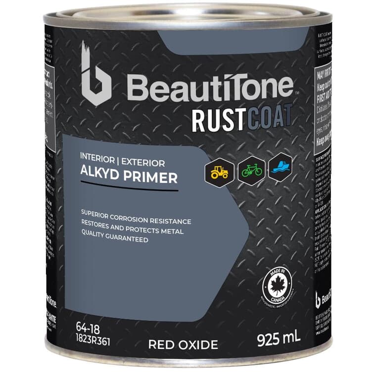 Alkyd Rust Primer - Red Oxide, 925 ml