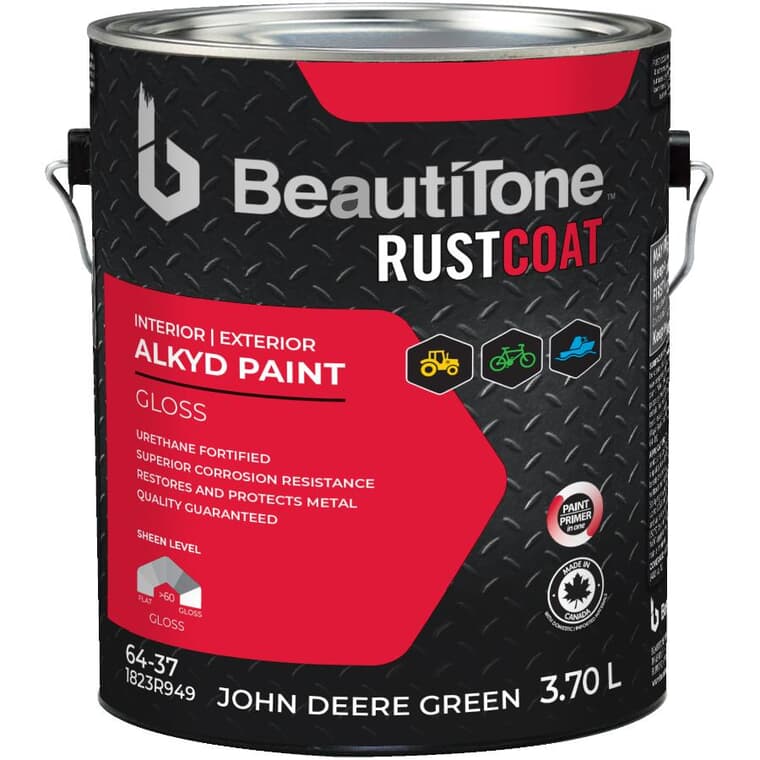 Alkyd Rust Paint - Gloss John Deere Green, 3.7 L