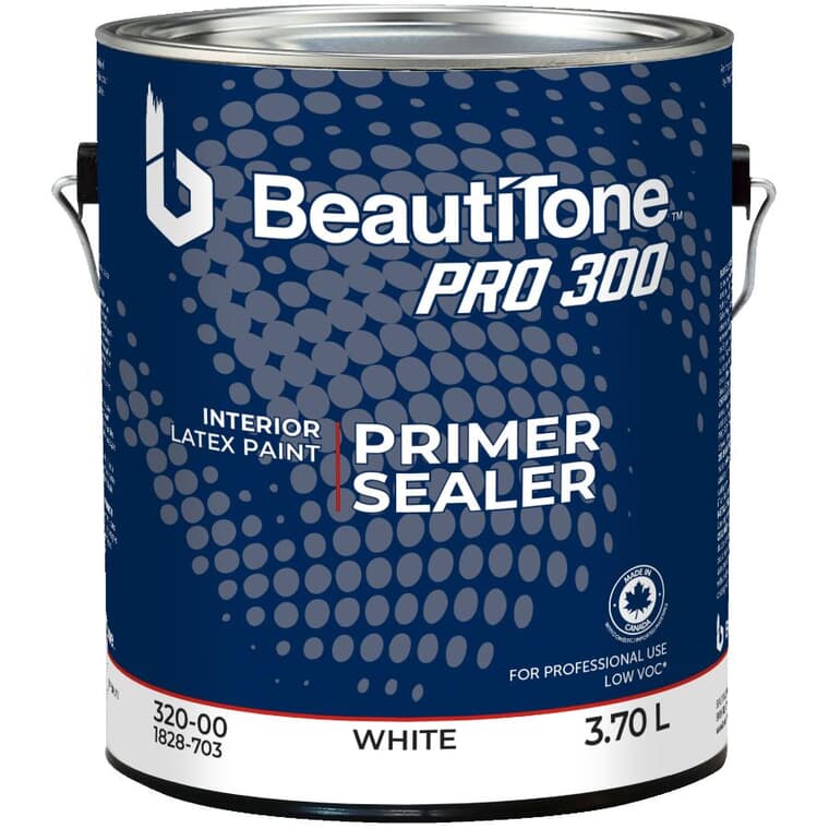 Interior Latex Primer Sealer - White, 3.7 L