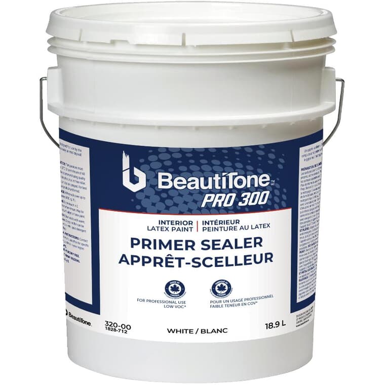 Interior Latex Primer Sealer - White, 18.9 L