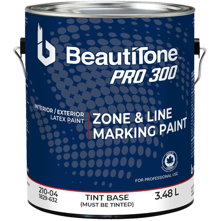 Zone & Line Marking Latex Paint - Tint Base, 3.48 L