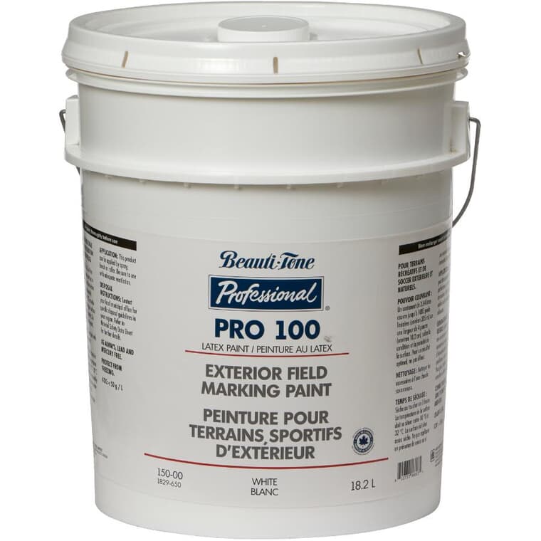 Exterior Field Marking Latex Paint - White, 18.2 L
