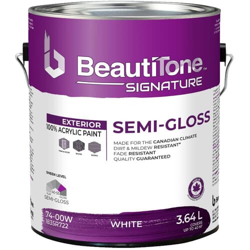 Peinture d'intérieur au latex pour plafond, blanc mat, 3,64 L Beauti-Tone