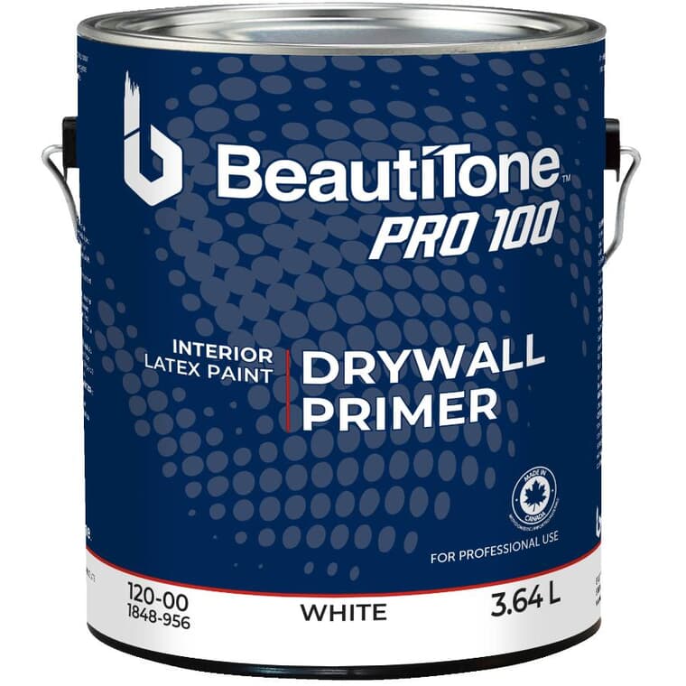 Interior Latex Drywall Primer - White, 3.64 L