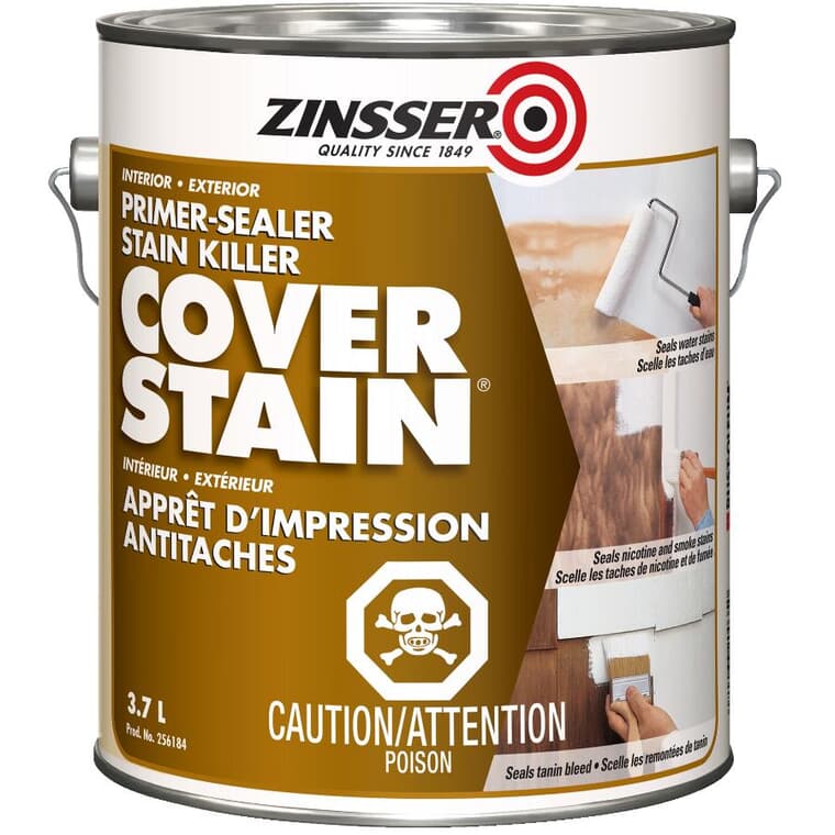 Cover Stain Alkyd Primer-Sealer - White, 3.7 L
