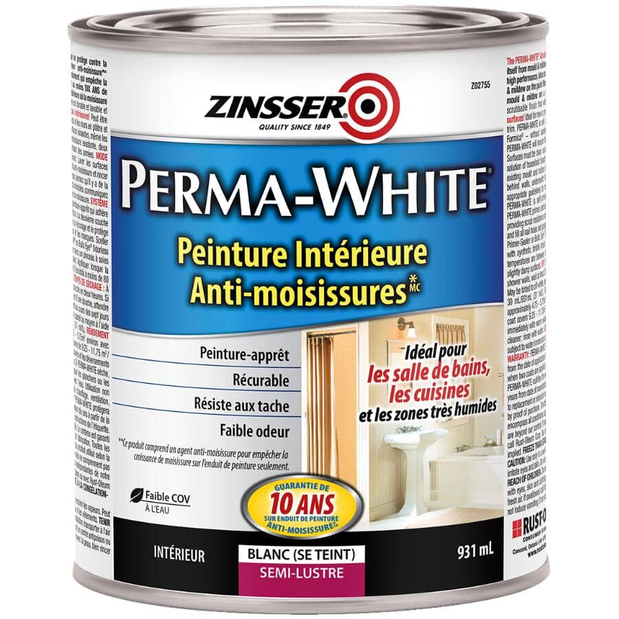ZINSSER Perma-White Mould & Mildew-Proof Interior Paint | Home Hardware
