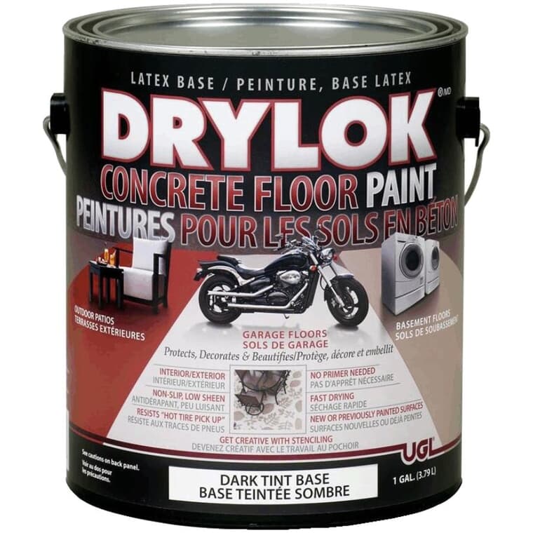 Concrete Floor Latex Paint - Dark Tint Base, 3.79 L