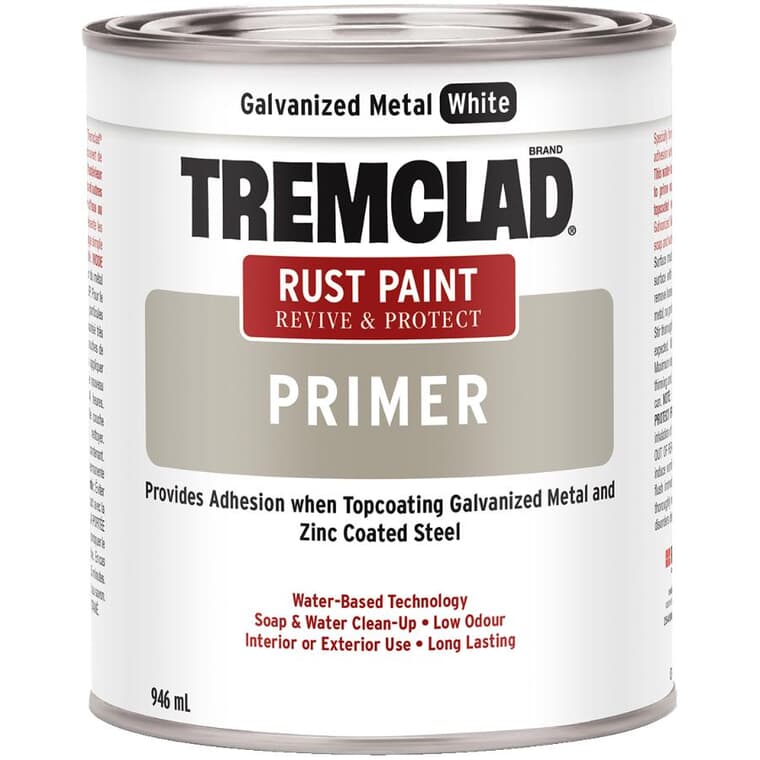 Rust Primer - Galvanized Metal White, 946 ml