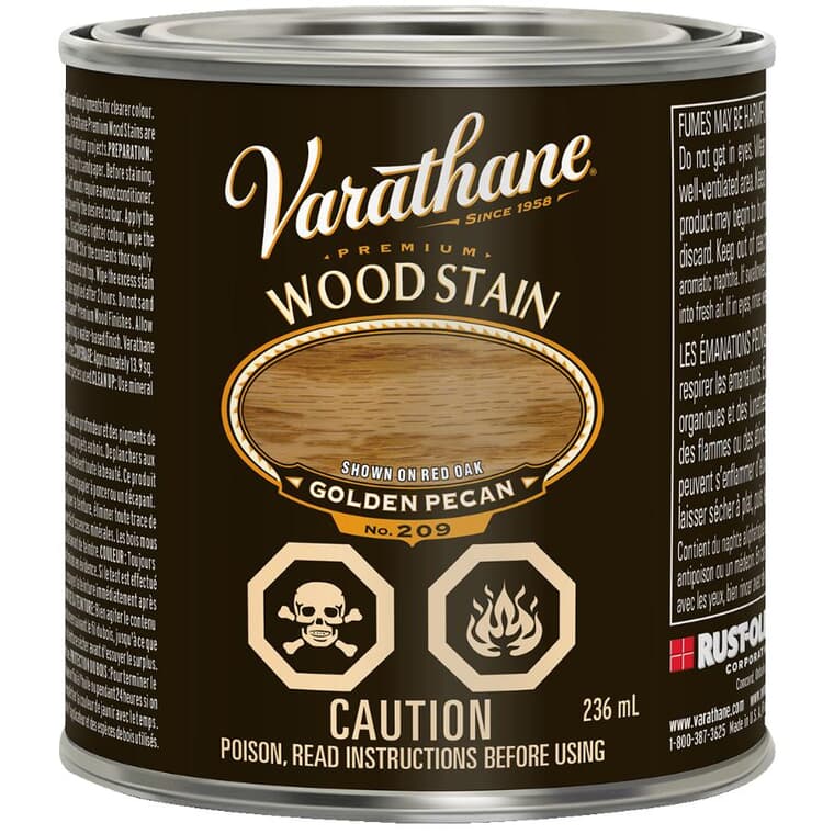 Premium Wood Stain - Golden Pecan, 236 ml