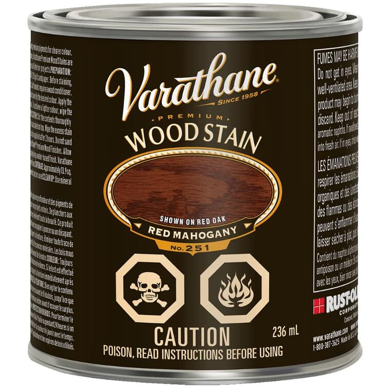 Premium Wood Stain - Red Mahogany, 236 ml