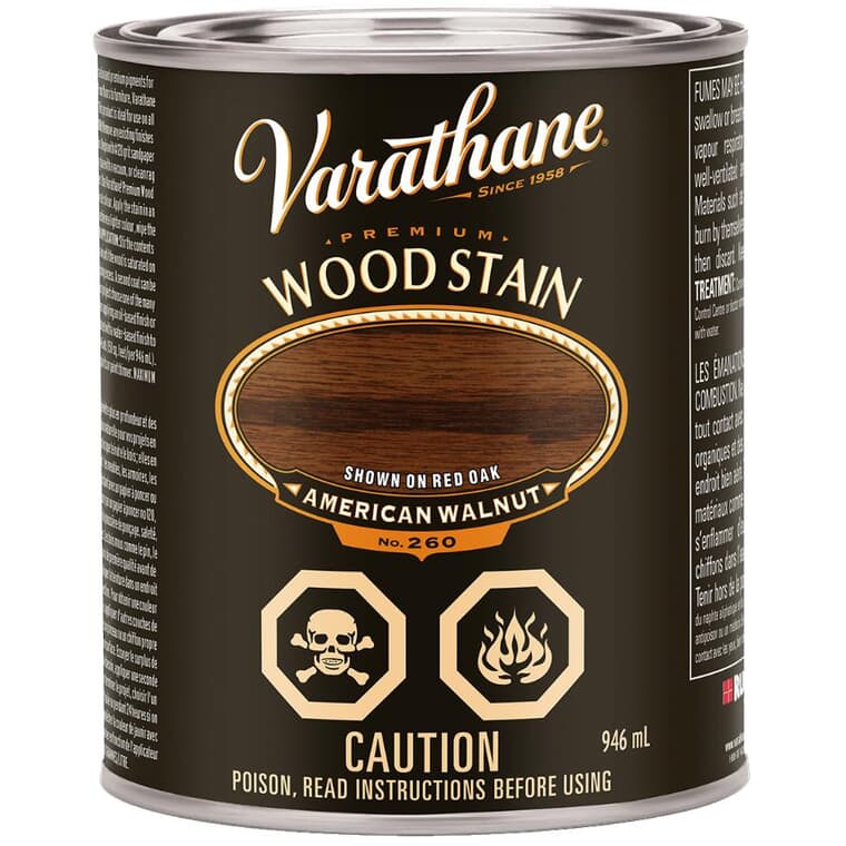 Premium Wood Stain - American Walnut, 946 ml