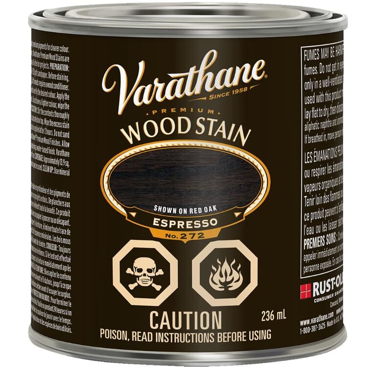 Premium Wood Stain - Espresso, 236 ml