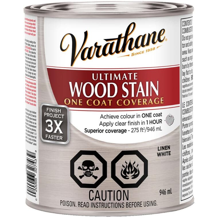 Ultimate Wood Stain - White Linen, 946 ml