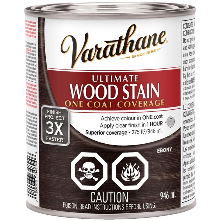 Ultimate Wood Stain - Ebony, 946 ml