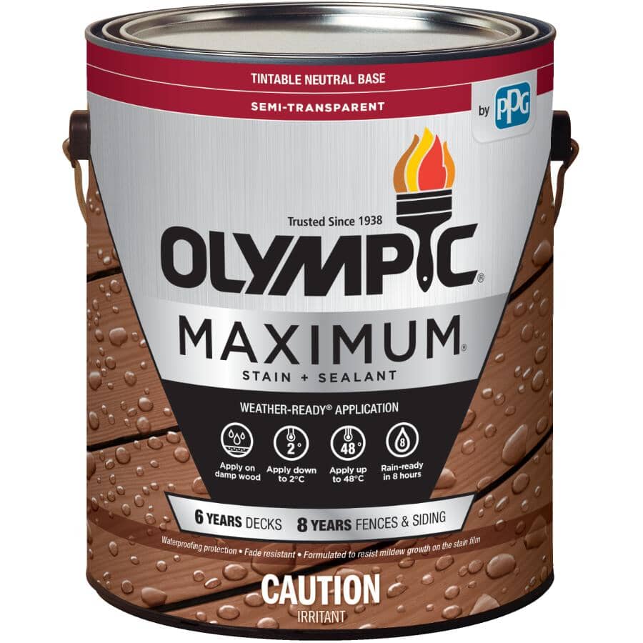 Olympic Maximum Stain and Sealant 10 Year Performance