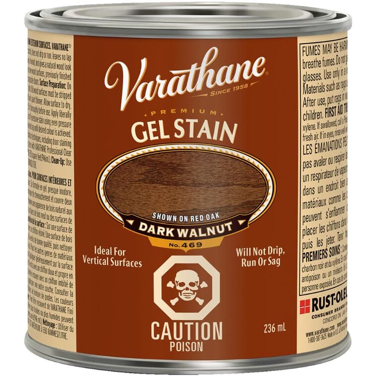 Premium Gel Stain - Dark Walnut, 236 ml