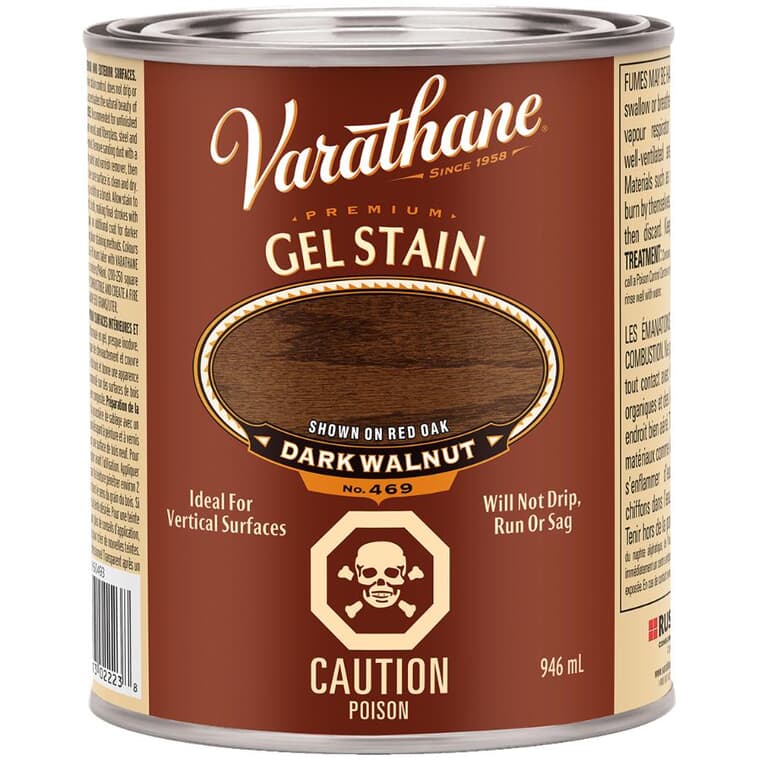 Premium Gel Stain - Dark Walnut, 946 ml