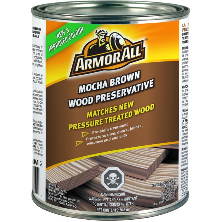 Wood Preservative - Mocha Brown, 946 ml