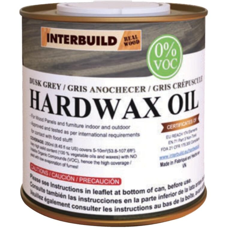 Food Grade Hardwax Oil - Dusk Grey, 250 ml
