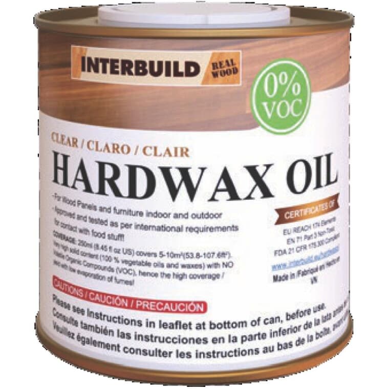 Food Grade Hardwax Oil - Clear, 250 ml