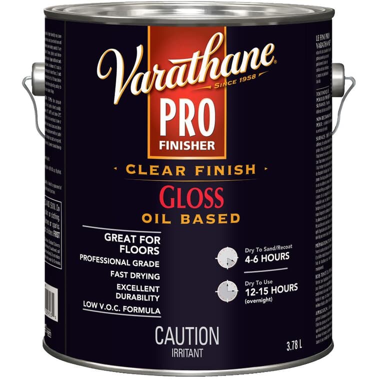 Fast Dry Professional Finish - Clear Gloss, 3.78 L
