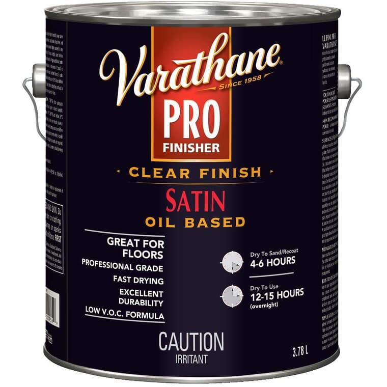 Pro Finisher - for Floors, Clear Satin, 3.78 L