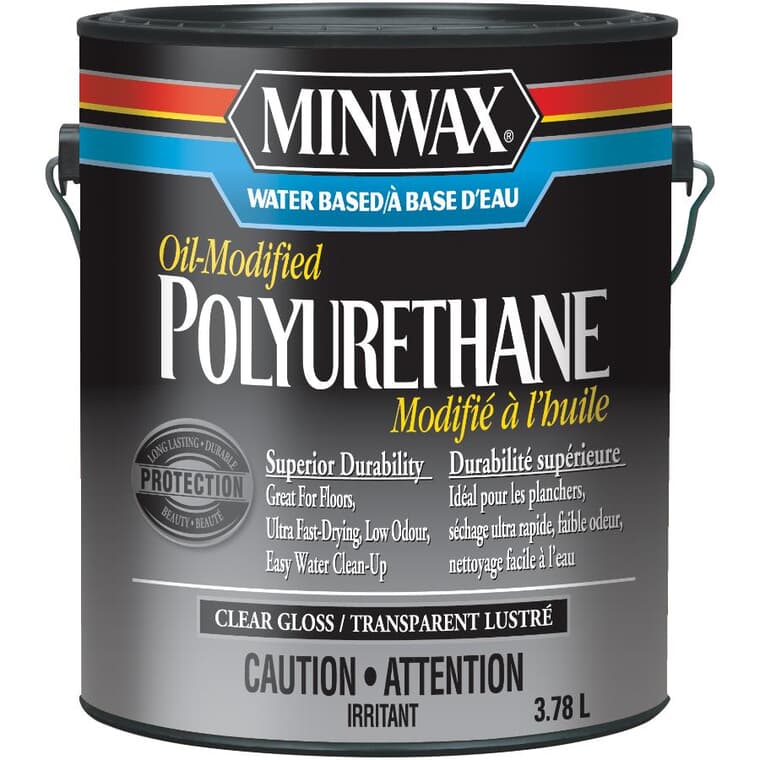 Polyurethane Finish - Clear Gloss, 3.78 L