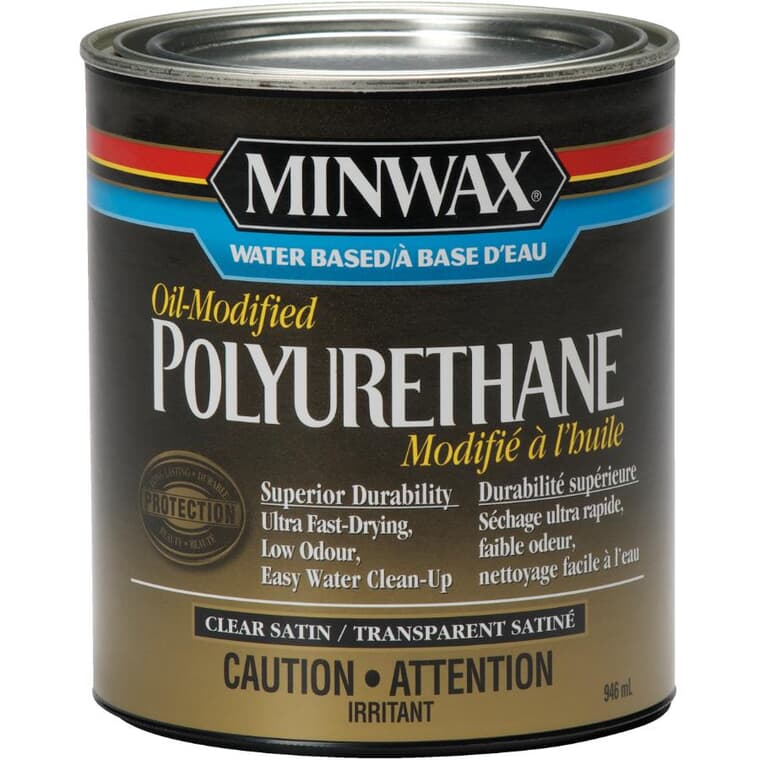 Polyurethane Finish - Clear Satin, 946 ml