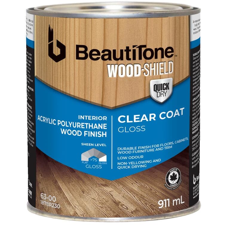 Acrylic Polyurethane Wood Finish - Interior Gloss, 911 ml