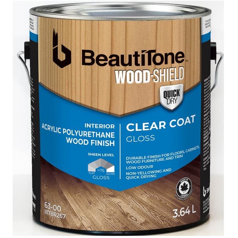 Acrylic Polyurethane Wood Finish - Interior Gloss, 3.64 L