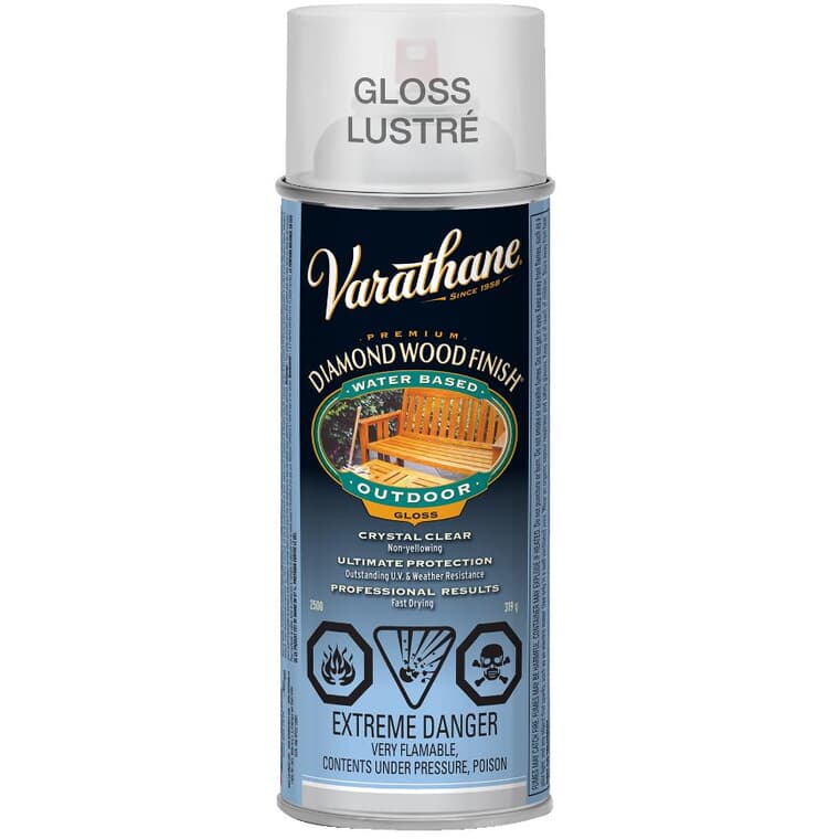 Outdoor Diamond Wood Finish Spray - Clear Gloss, 319 g