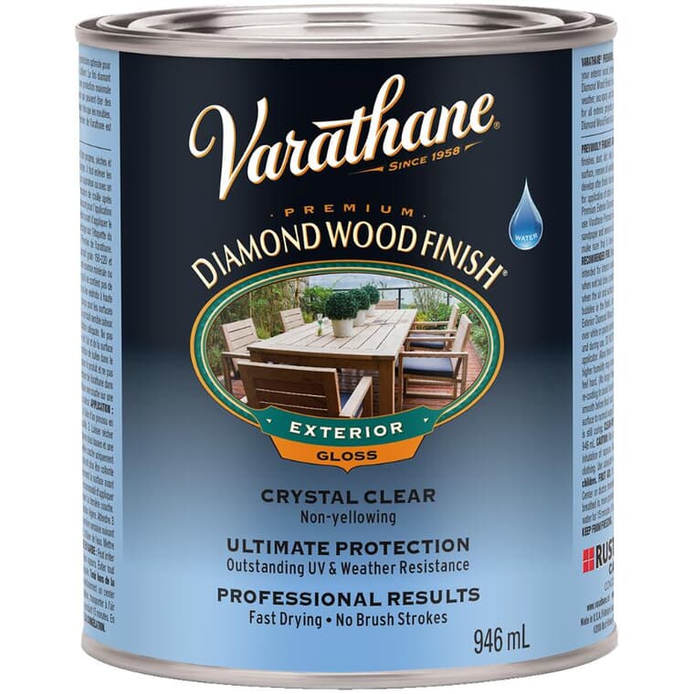 Outdoor Diamond Wood Finish - Clear Gloss, 946 ml