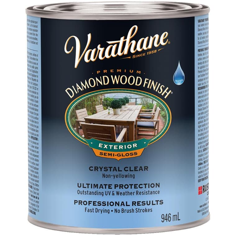 Outdoor Diamond Wood Finish - Clear Semi-Gloss, 946 ml