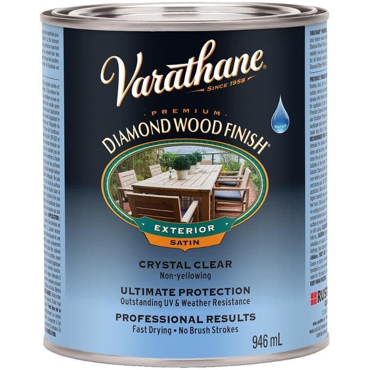 Outdoor Diamond Wood Finish - Clear Satin, 946 ml