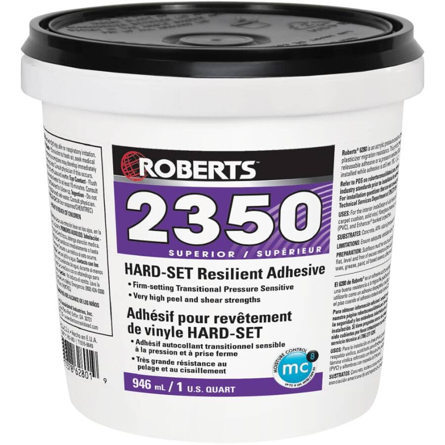 ROBERTS:Adhésif 2350 pour revêtement de sol en vinyle, 946 ml