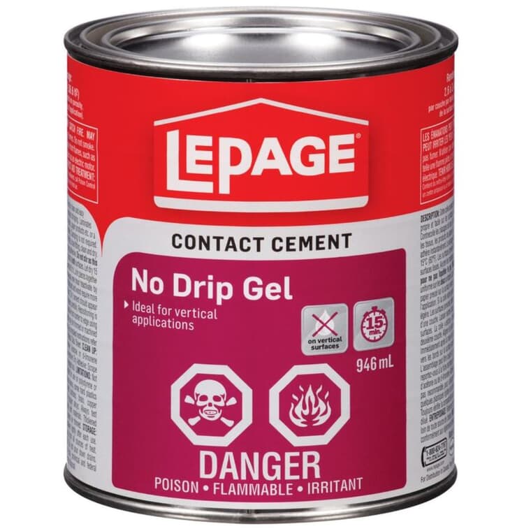 No Drip Gel Contact Cement - 946 ml