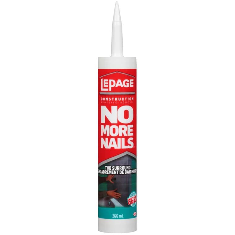 Adhésif No More Nails pour contour de baignoire, 266 ml