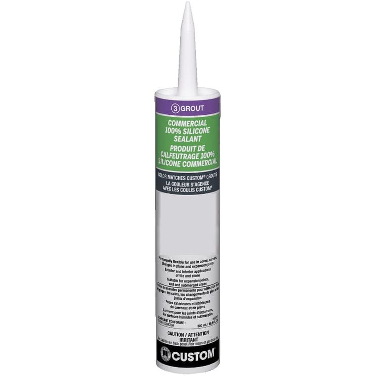 Commercial Kitchen & Bath Silicone Sealant - Bleached Wood, 300 ml