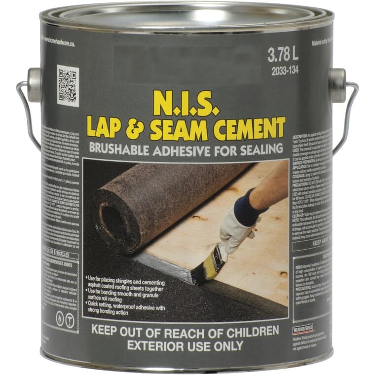N.I.S Lap & Seam Shingle Cement - 3.78 L
