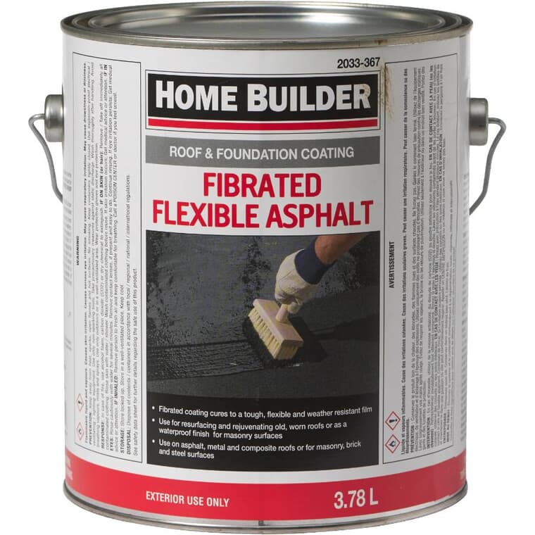 Fibrated Roof & Foundation Coating - 3.78 L
