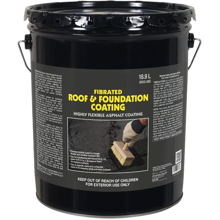 Fibrated Roof & Foundation Coating - 18.9 L
