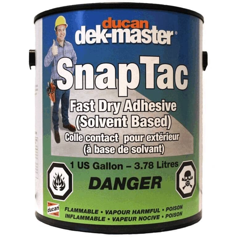DUCAN:Adhésif à séchage rapide SnapTac Dek-Master, 1 gallon