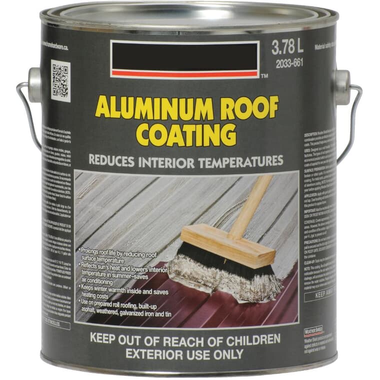 Revêtement de toit en aluminium, 3,78 L
