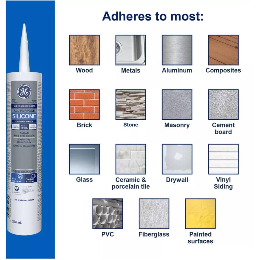 GE Window & Door All Purpose Silicone Sealant | Home Hardware