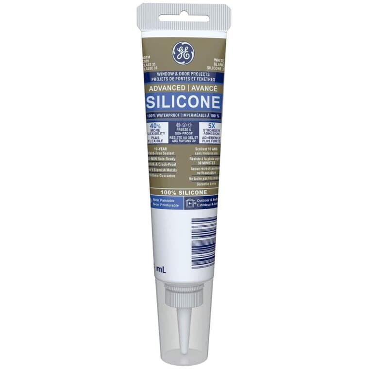 Multi Purpose Silicone II Sealant - White, 82.8 ml