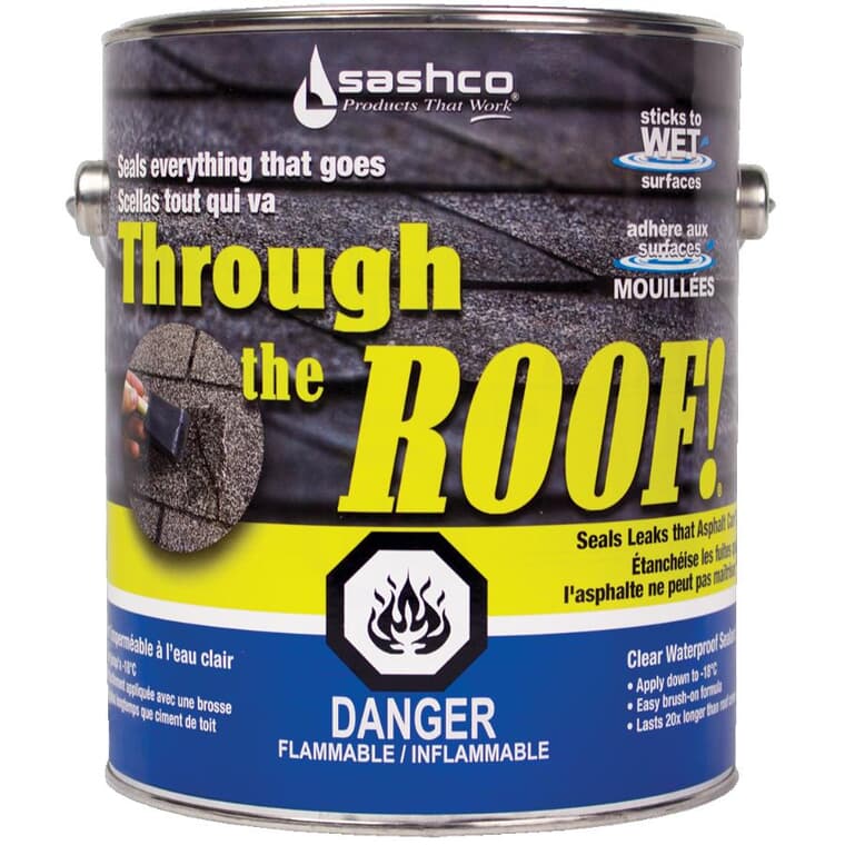 Through the Roof Sealant - Clear, 3.78 L