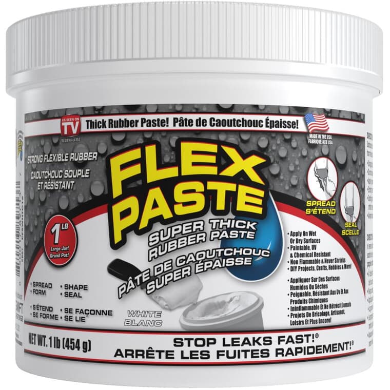 Flex Paste Super Thick Rubber Paste - White, 454 g