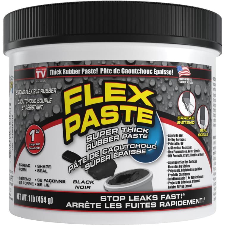 Flex Paste Super Thick Rubber Paste - Black, 454 g
